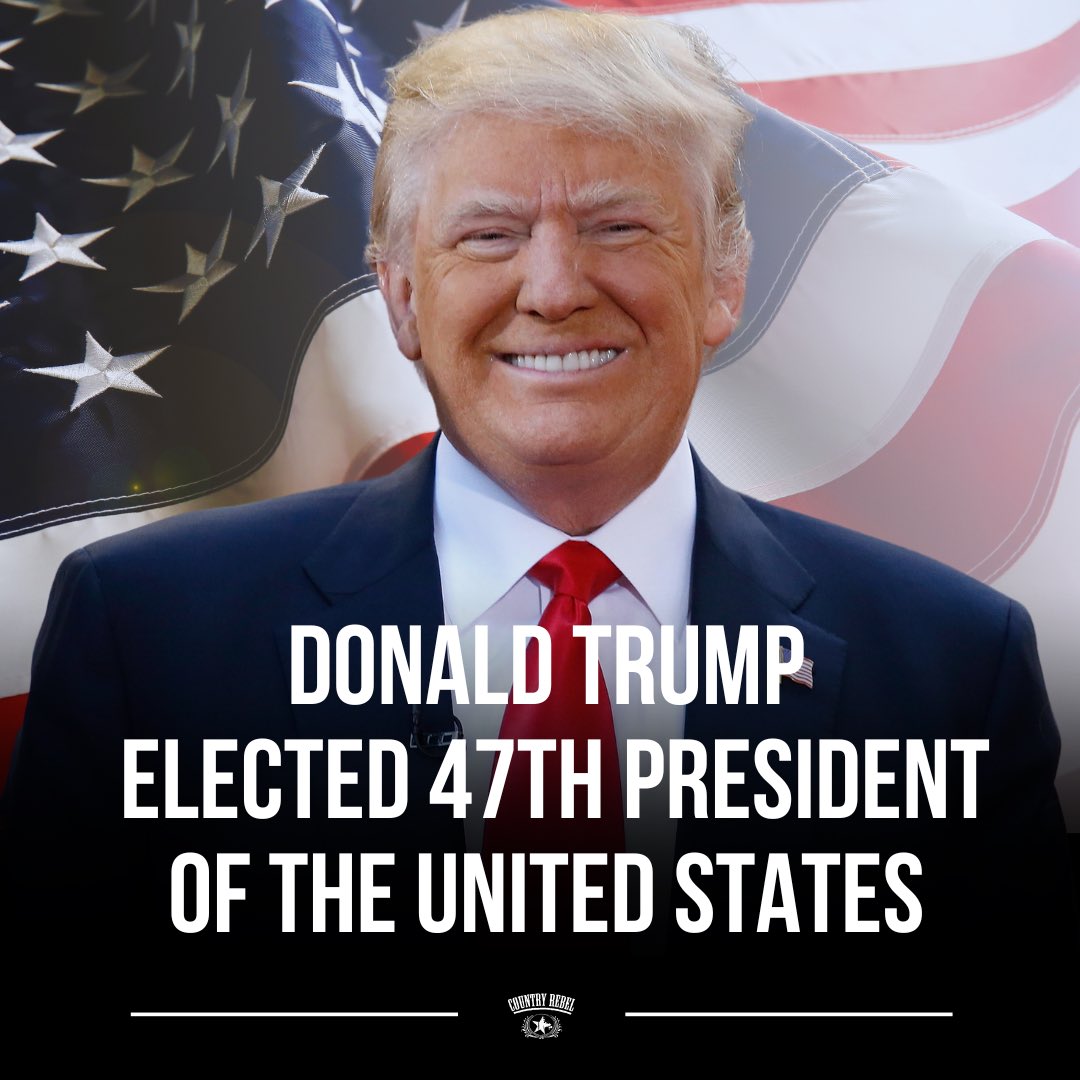 Donald Trump elected President: go.countryrebel.com/Trump-Election…