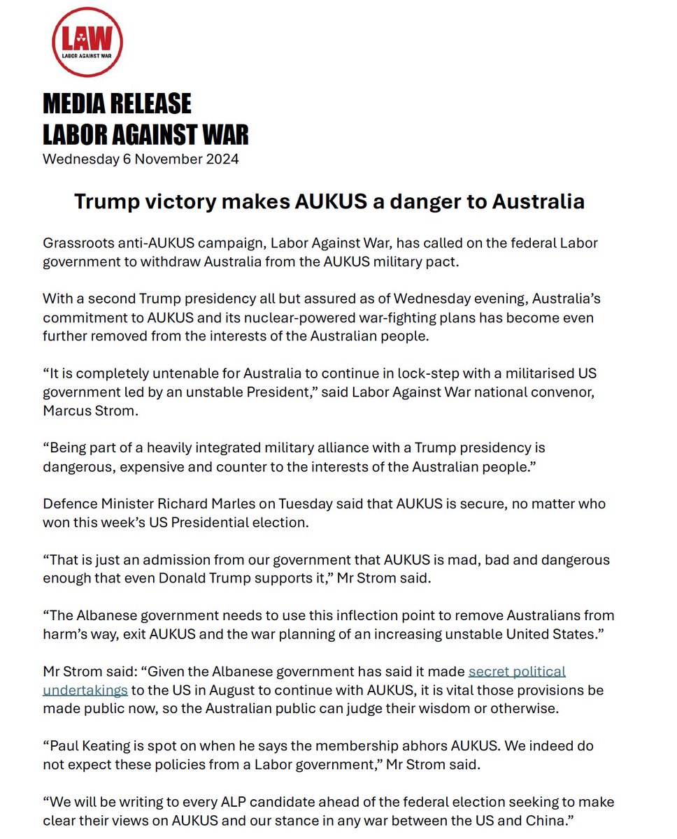 Labor Against War tweet media
