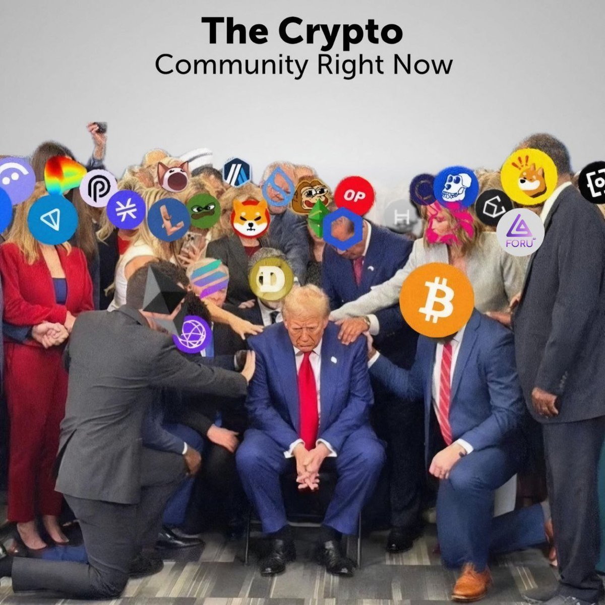 4uaicrypto's tweet photo. The crypto world right now… huddling together, hoping for miracles. 😂

With the US election drama and $BTC hit an all-time high of 75K, there’s no better time to join the hype!

🇺🇸BATTLE FOR VICTORY, WIN BIG!

🏆 Top 5 take home $50 USDT + 25K ForU Points
🏆 Top 6-10 each get 25K ForU Points

Whoever wins – Trump, Kamala, or complete chaos – your data is what really wins. 😎

Dare to Play? Jump in here: https://t.co/UIb0j22so6

image source & ib: instagram/coinsauce