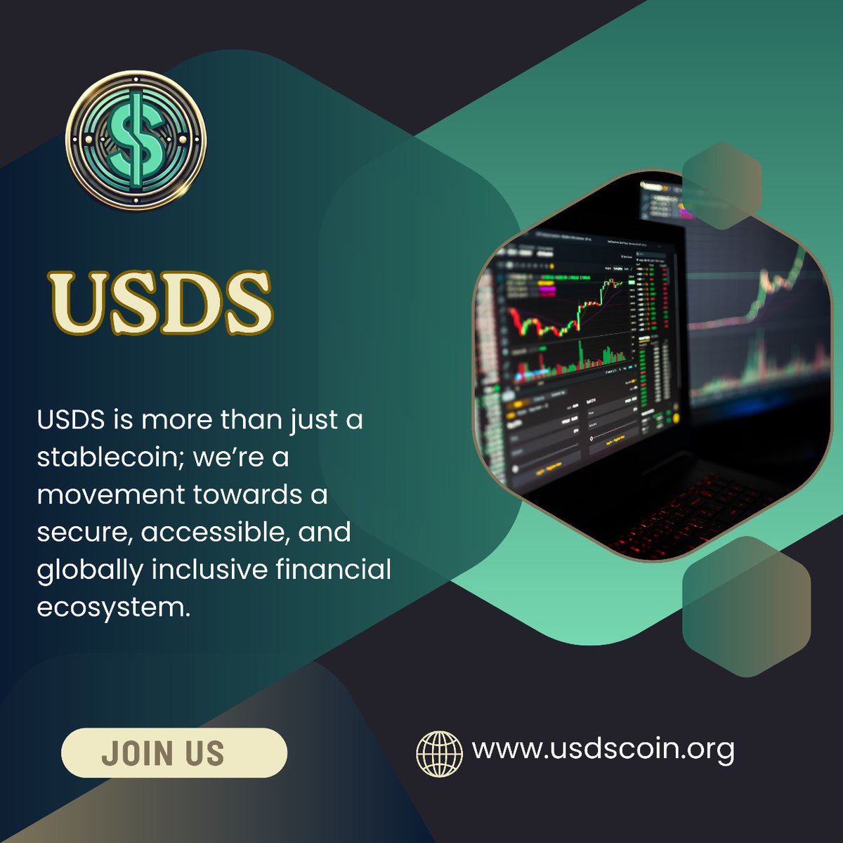 UsdsCoin's tweet image. USDS is a cutting-edge stablecoin on the Binance Smart Chain (BSC), designed to deliver stability, transparency, and seamless digital transactions.