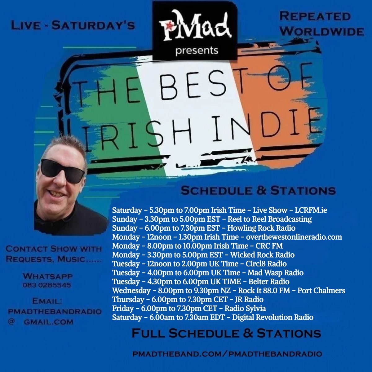 pMad (@pmadtheband) on Twitter photo This week
<a href="/therapyofficial/">THERAPY?</a>
<a href="/thegrunts/">The Grunts</a>
<a href="/NovaDreamBand/">Nova Dream</a>
<a href="/WEAREHUNTINGS/">HUNTINGS</a>
<a href="/holylightmusic/">Holylight</a>
<a href="/fionnregan/">Fionn Regan</a>
<a href="/fingersmithband/">Fingersmith</a>
<a href="/jetplanelanding/">Jetplane Landing</a>
<a href="/HolsteinsMusic/">The Holsteins</a>
<a href="/InBetweenHoney_/">InBetween Honey</a>
<a href="/thanksmomband/">thanks mom</a>
<a href="/CruiserLK/">Cruiser</a>
<a href="/DefNettleBand/">DEF NETTLE</a>
<a href="/pmadtheband/">pMad</a>
+
Live Sat lcrfm.ie & Worldwide This week
<a href="/therapyofficial/">THERAPY?</a>
<a href="/thegrunts/">The Grunts</a>
<a href="/NovaDreamBand/">Nova Dream</a>
<a href="/WEAREHUNTINGS/">HUNTINGS</a>
<a href="/holylightmusic/">Holylight</a>
<a href="/fionnregan/">Fionn Regan</a>
<a href="/fingersmithband/">Fingersmith</a>
<a href="/jetplanelanding/">Jetplane Landing</a>
<a href="/HolsteinsMusic/">The Holsteins</a>
<a href="/InBetweenHoney_/">InBetween Honey</a>
<a href="/thanksmomband/">thanks mom</a>
<a href="/CruiserLK/">Cruiser</a>
<a href="/DefNettleBand/">DEF NETTLE</a>
<a href="/pmadtheband/">pMad</a>
+
Live Sat lcrfm.ie & Worldwide