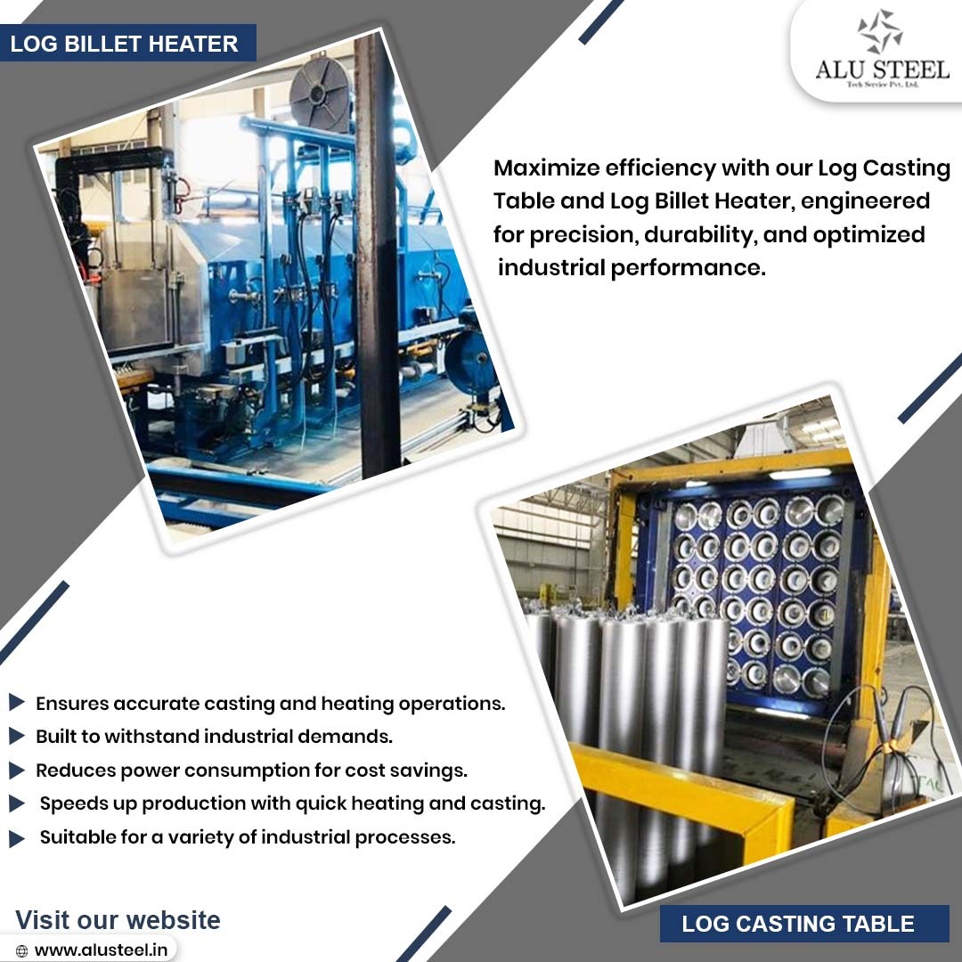 TechAlusteel's tweet image. Increase productivity with our Log Casting Table and Log Billet Heater, which provide accuracy, robustness, and peak performance for smooth industrial processes.  
Visit: alusteel.in
#LogCastingTable #LogBilletHeater #IndustrialEfficiency #PrecisionEngineering