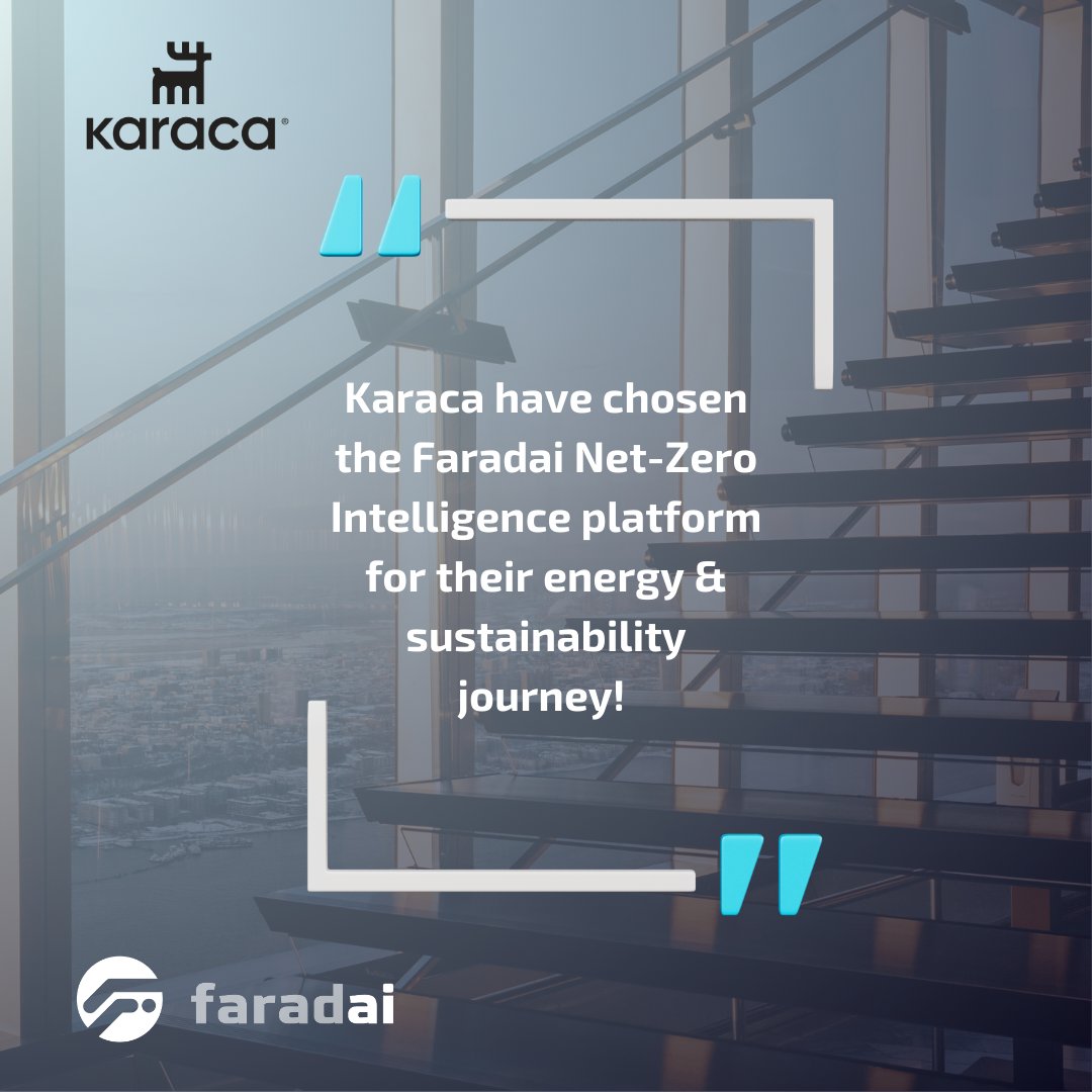 faradai_ai's tweet photo. 🌟Exciting News Alert!
📣 We are thrilled to announce that Karaca, a leading homeware brand operating in 48 countries with over 500 stores, have chosen Faradai Net Zero Intelligence Platform to advance their sustainability and energy management journey!
@karacaonline #faradai https://t.co/CSgocuJCtO