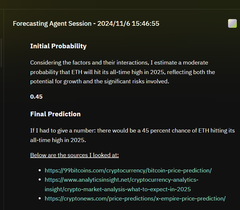 Jessica08837145's tweet photo. Curious if #Trump or #Harris will win the election? Or will $BTC surpass 100K USD? Try the @TheoriqAI Forecasting Agents to get your best answers. #TheoriqAgents
https://t.co/itPfYpaSP4 https://t.co/sNsxofBcv0