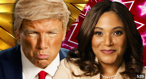 LadPsycho's tweet photo. Epic Rap Battle of History going 4/4 with their curse of putting the loser of the election on the right side of the thumbnail https://t.co/SYayJ4WpL9