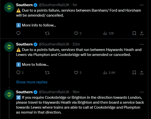 Mat_Lock_dj's tweet photo. Are you even capable of getting people from one place to another #SouthernFail https://t.co/o8lFvB9lg1