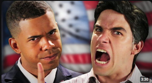 LadPsycho's tweet photo. Epic Rap Battle of History going 4/4 with their curse of putting the loser of the election on the right side of the thumbnail https://t.co/SYayJ4WpL9