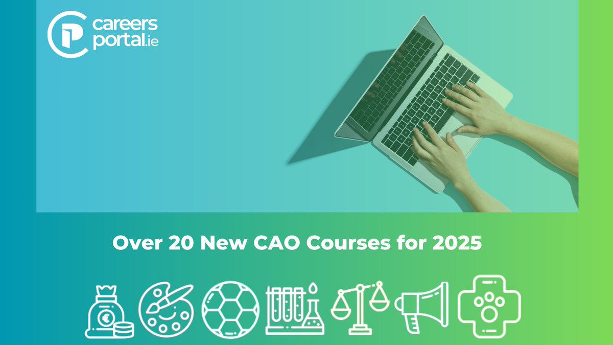 👨‍🎓 NEW CAO COURSES FOR 2025 👩‍🎓

✨New CAO courses are now available across 6 different sectors, including STEM, Healthcare and Creative Arts✨ Check out our list here: ow.ly/WkR950TZaZb