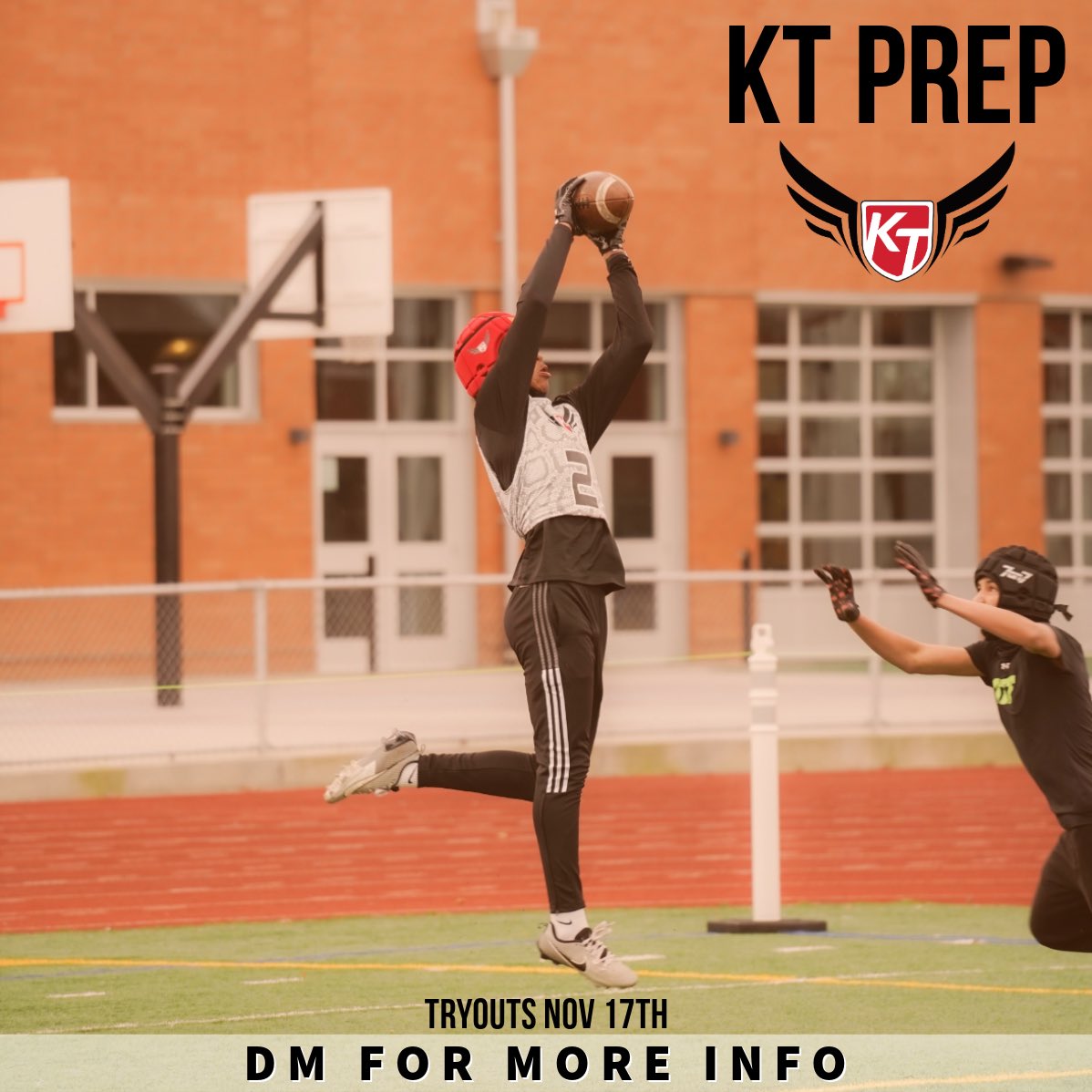 Turn our Swag on…..KT Prep Tryouts are here. DM us Now for registration info

7on7 (HS, 14u, 12u, 10u &amp; 8u)

Sunday November 17
