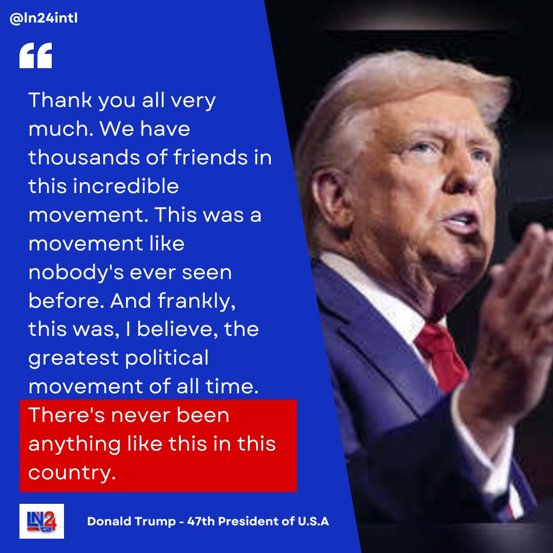 💥💥🇺🇸🇺🇸Victory for Donald Trump!!!

“It’s a political victory that our country has never seen before, nothing like this,” President-elect Donald Trump told a packed crowd at the West Palm Beach Convention Center.