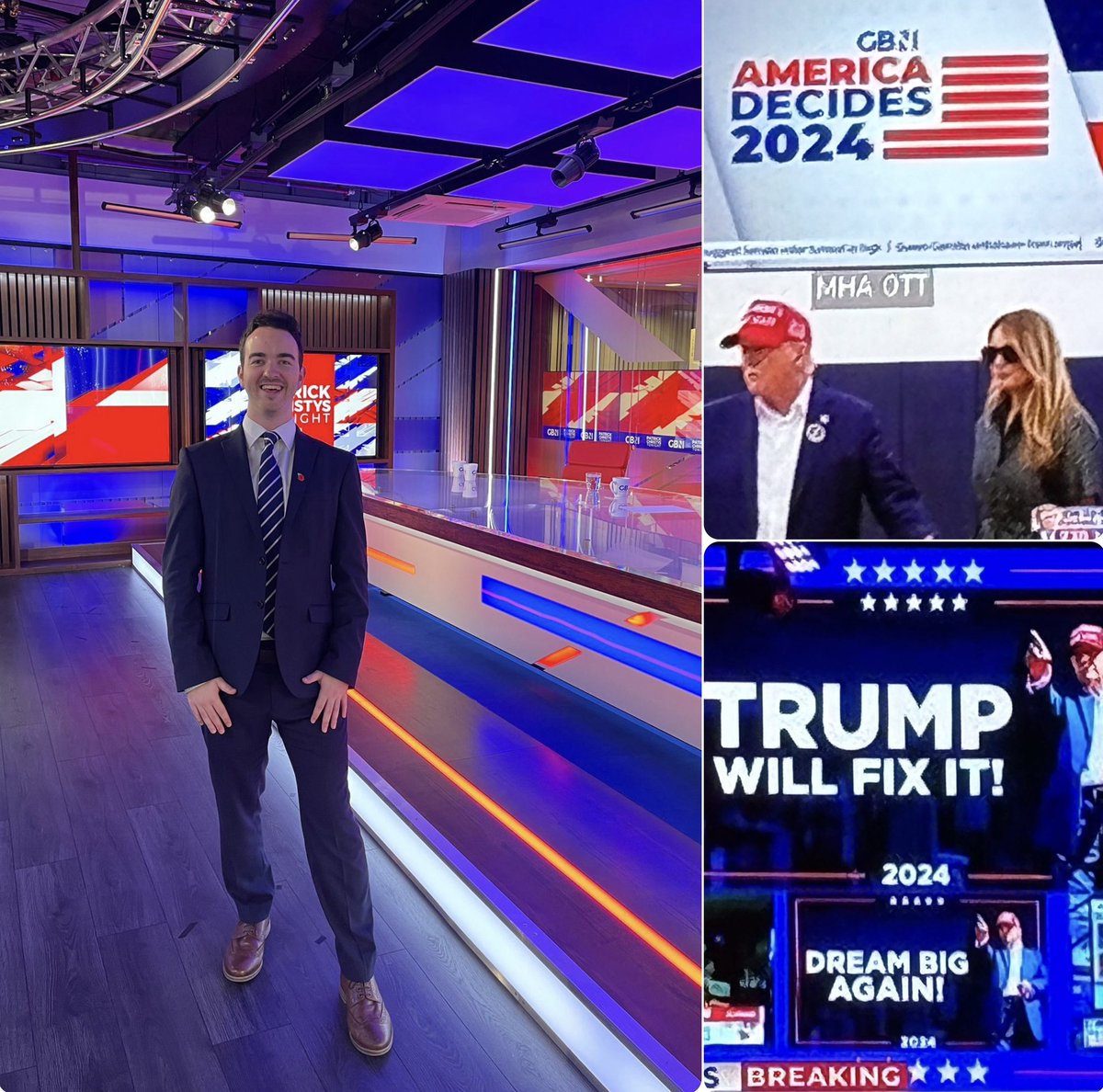 Just finished working overnight on the unforgettable 2024 US Presidential Election. I produced GB News’ first ever US election show with 7 hours of TV and over 30 guests. 

Proud of the strong team at GB News! 🇺🇸
