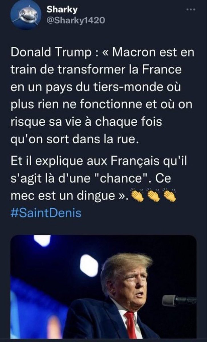 FrenchBrepublic's tweet photo. @EmmanuelMacron 😂😂😂 Voilà ce qu’il pense de vous. https://t.co/NwWXSRIW0K