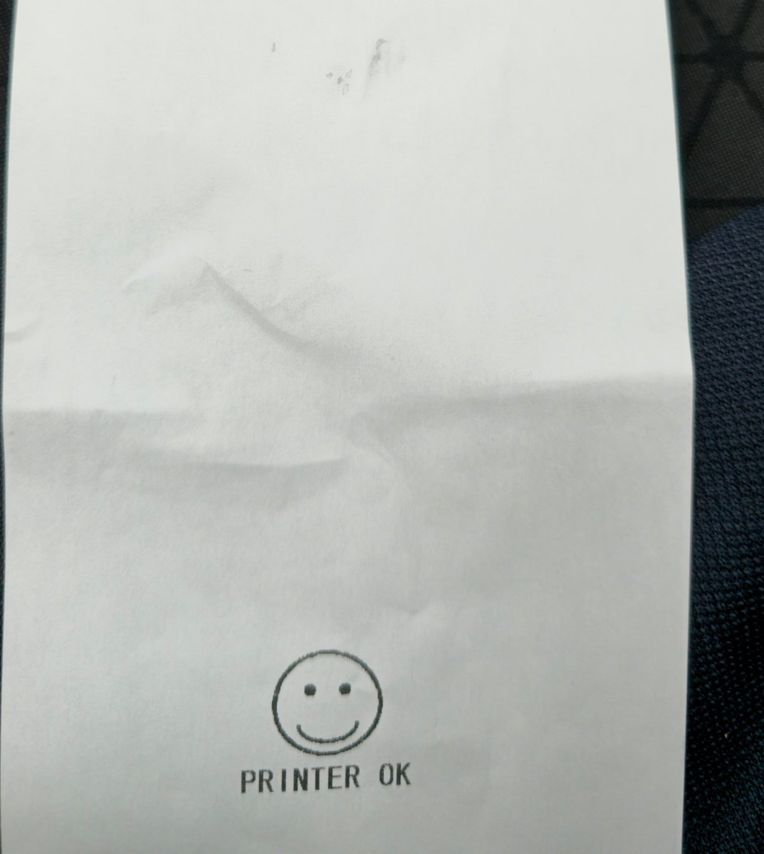 Oef. De printer van de selfscan stelt het goed, mensen!