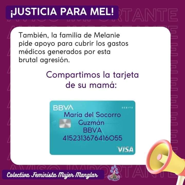 megapopmx's tweet photo. Melanie 💜 necesita tu ayuda económica para tratar las lesiones graves que le hizo un "ser".

Les pedimos que se toquen el corazón, así como su amiga que valientemente la salvó, ayúdale desde cualquier Estado de la República Mexicana u otro país con un donativo o compartiendo 🙏 https://t.co/jLfdDl6SkE