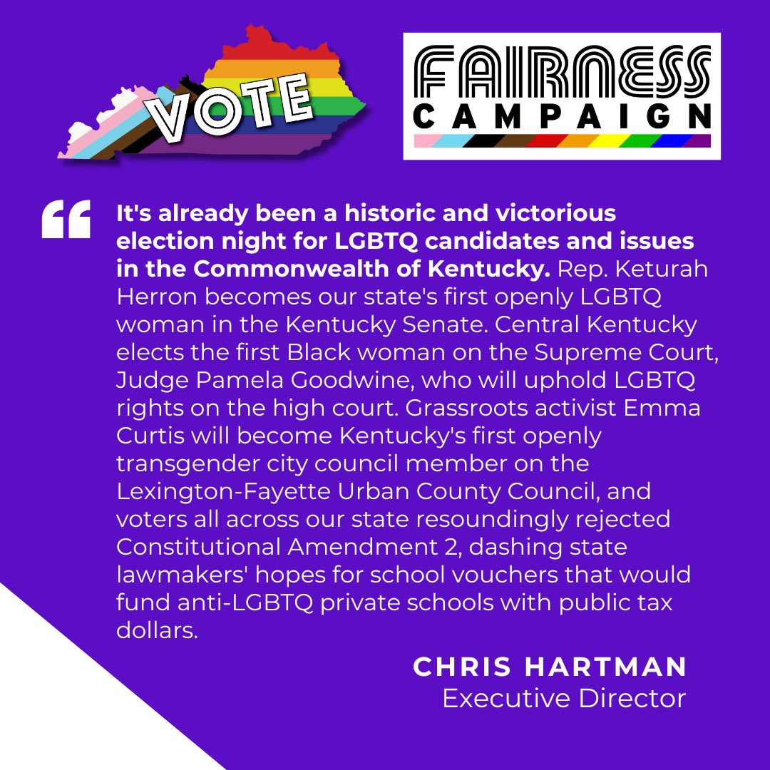 It’s already been a historic night for #LGBTQ candidates and issues in KY!