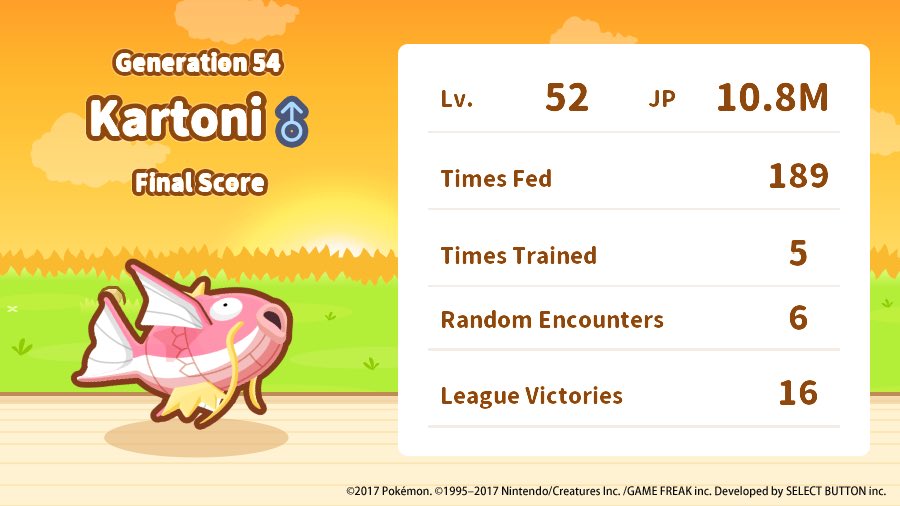 NaowProductions's tweet photo. Kartoni reached its
max level! Whooeeee! #Magikarp https://t.co/3Gx9ZpVzhd https://t.co/5q3G5GpnOl