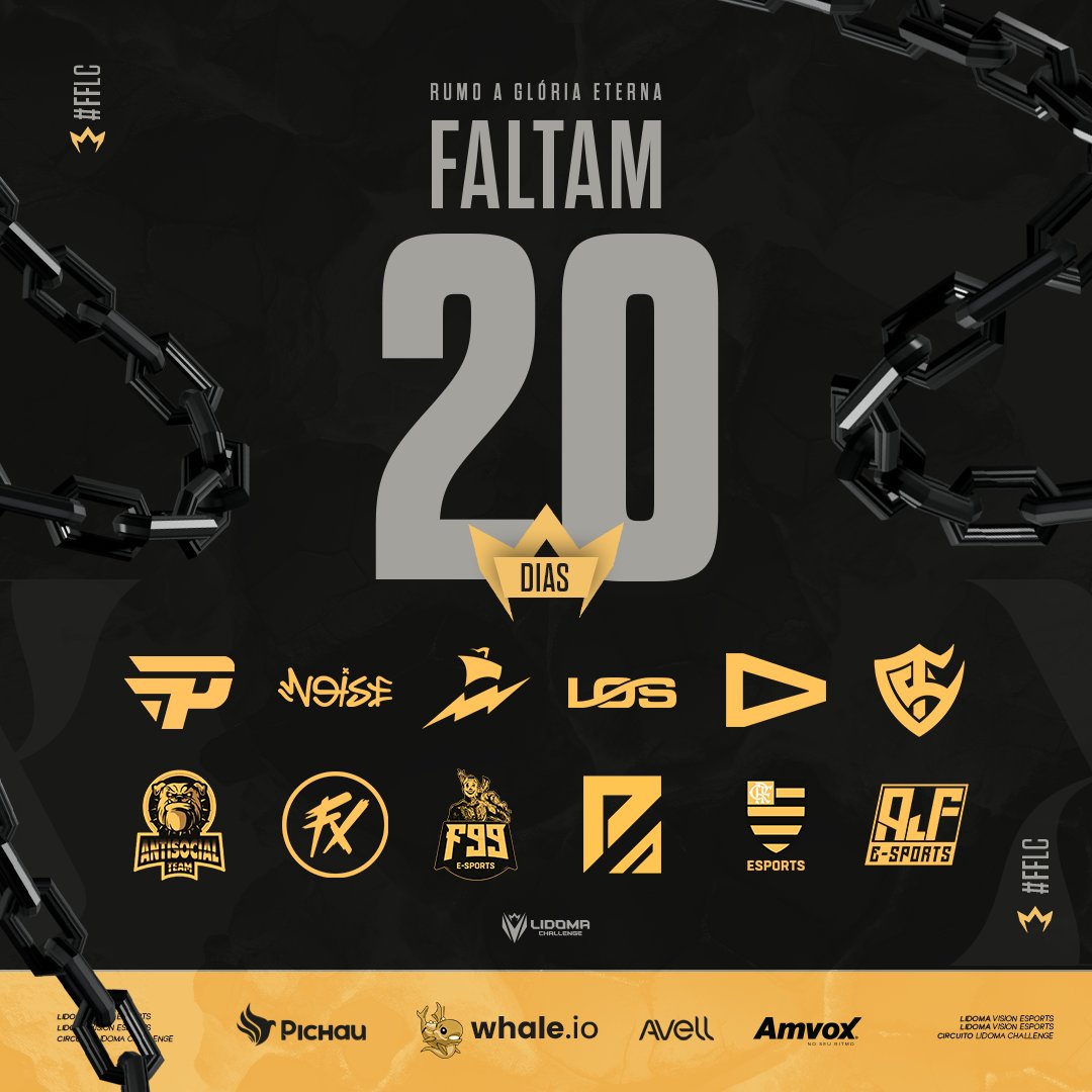 LidomaLatam's tweet photo. Já pode começar a contagem ou tá cedo? 🤩

Faltam só 20 dias para o início da grande decisão! As melhores equipes do circuito Lidoma Challenge entram em rota de colisão em busca da gloria eterna 👑

#FFLC #LIDOMA #CHALLENGE #CIRCUITO #2024 https://t.co/MS3bO2o7IR