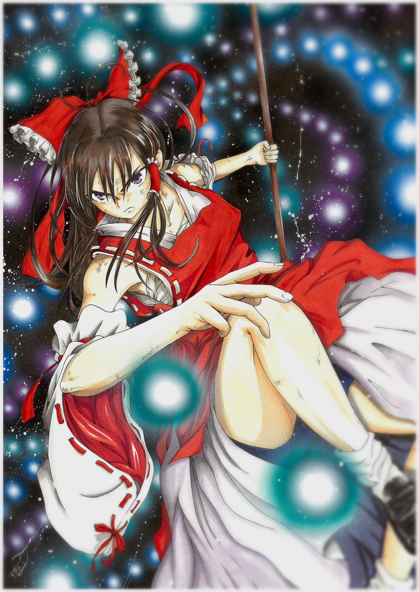 EAE40's tweet image. え…⁉️なんで微妙な構図と細部の破綻した東方AI絵がめっちゃいいねとリポストされてバズってんのに…
私の激渋アナログバトル東方お絵描きがバズらないの…⁉️
ん、なんで‼️なんで‼️完全手描きの俺を評価してくれよ‼️おい‼️
#東方Project