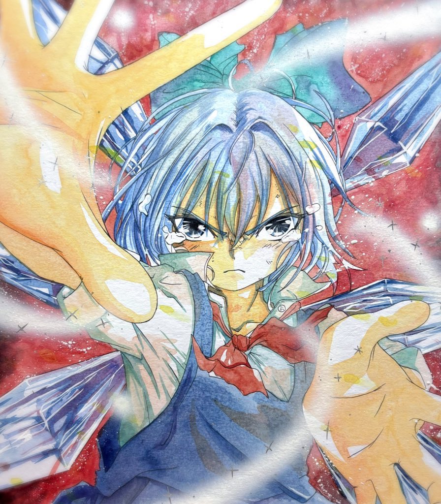 EAE40's tweet image. え…⁉️なんで微妙な構図と細部の破綻した東方AI絵がめっちゃいいねとリポストされてバズってんのに…
私の激渋アナログバトル東方お絵描きがバズらないの…⁉️
ん、なんで‼️なんで‼️完全手描きの俺を評価してくれよ‼️おい‼️
#東方Project