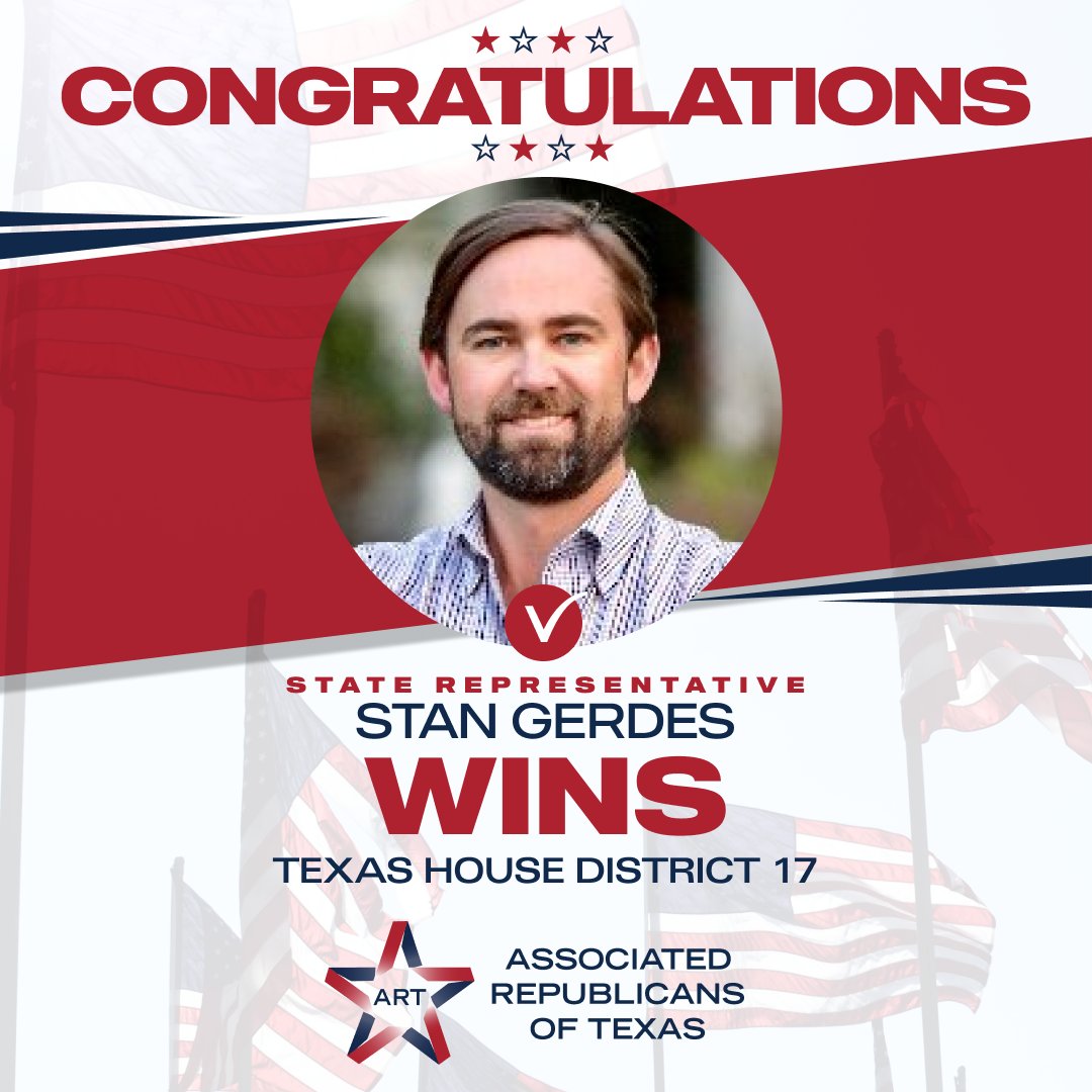 Congratulations! <a href="/StanGerdesforTX/">Stan Gerdes</a>