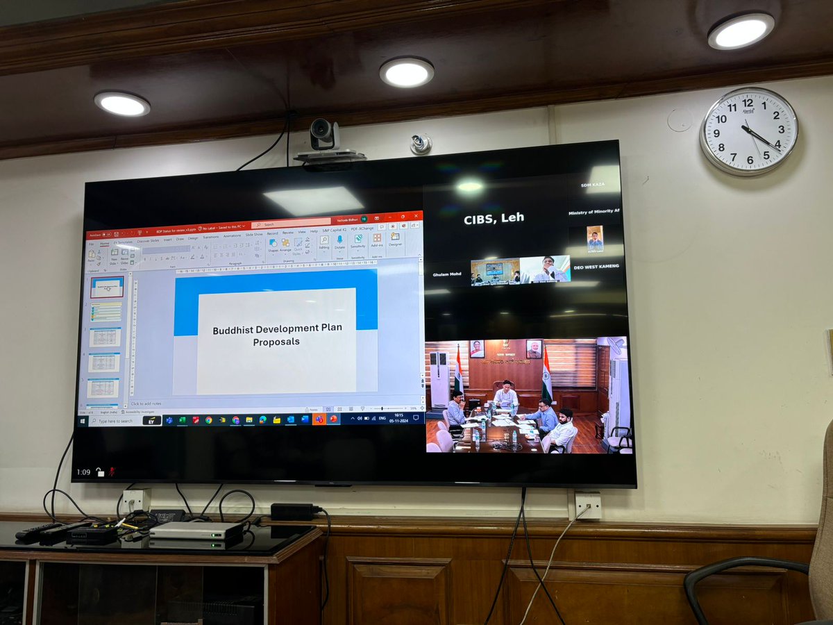 Jt. Secretary PMJVK <a href="/MOMAIndia/">Ministry of Minority Affairs</a> reviewed the progress of projects approved under Buddhist Development Plan for the states of Uttarakhand, Himachal Pradesh, Arunachal Pradesh, Ladakh, CIBS and the University of Delhi #PMJVK #MOMA #BDP <a href="/KirenRijiju/">Kiren Rijiju</a> <a href="/GeorgekurianBjp/">George Kurian</a> <a href="/CMO_Meghalaya/">CMO Meghalaya</a>