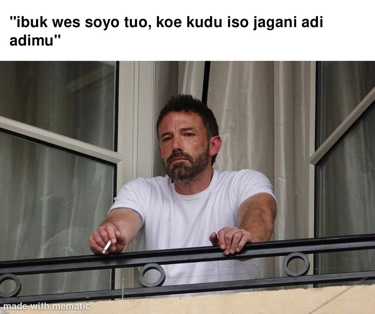 jawafess's tweet image. Didewasakan oleh keadaan lur