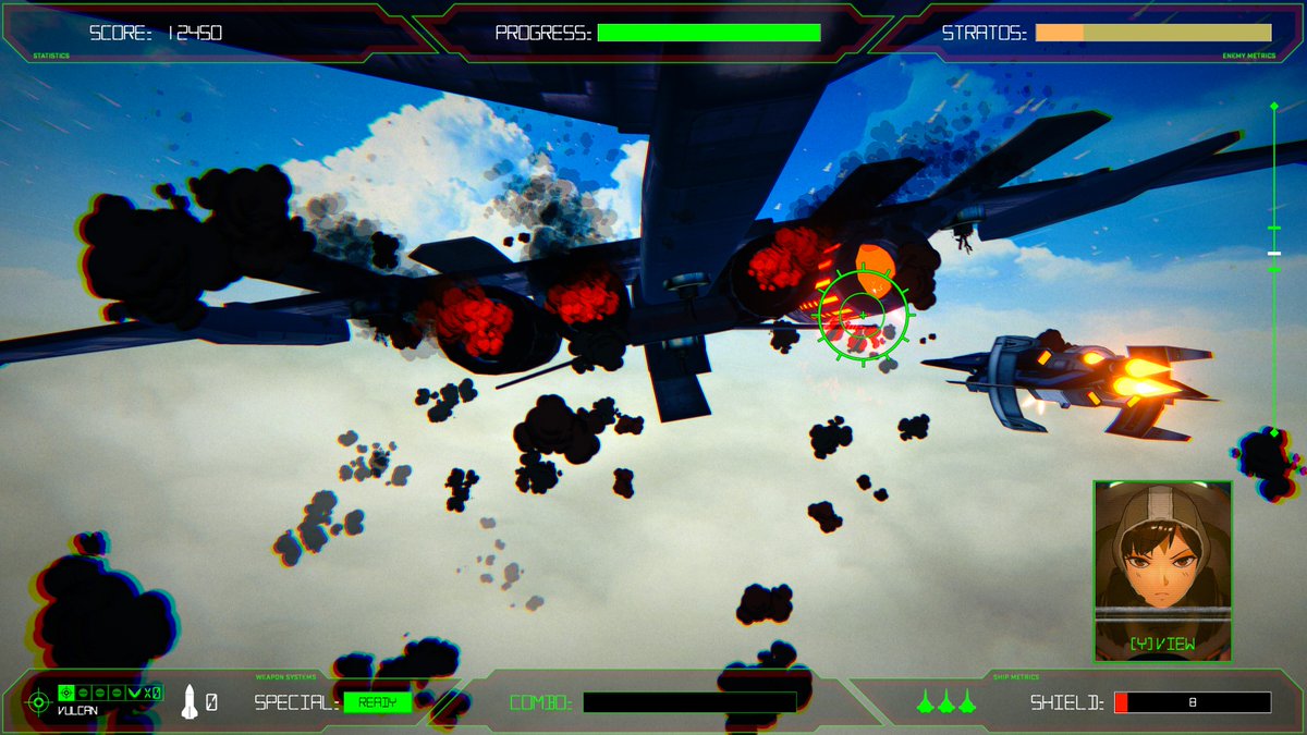 CiposFriend's tweet photo. #Urom I completed the first mission of #RogueFlight !! It's kinda like that Star Fox game but if it was a VHS style anime instead. I named my ship "Pasta" after that kids pasta that Grenna always talks about. I got pretty good at using the drifting slash attack. https://t.co/6W4Mj93tsq