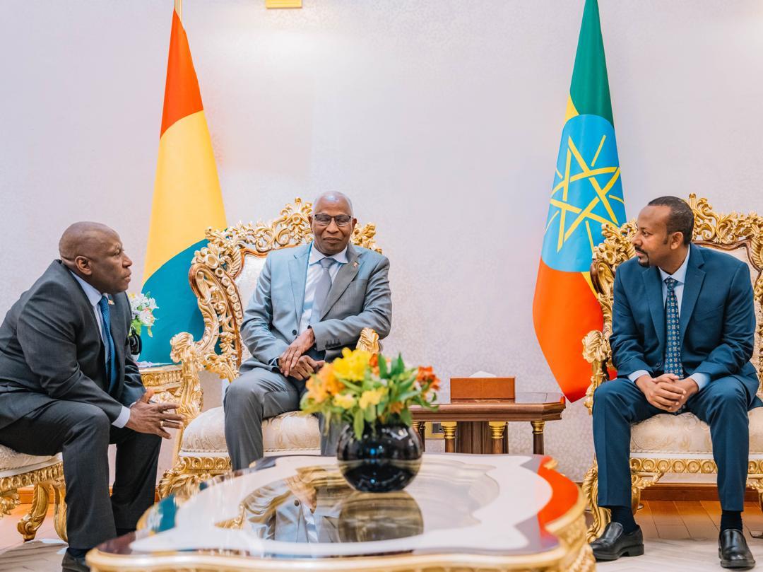 AbiyAhmedAli's tweet photo. I welcome to Ethiopia Prime Minister Amadou Oury Bah of the Republic of Guinea https://t.co/mFGbzRxq6M