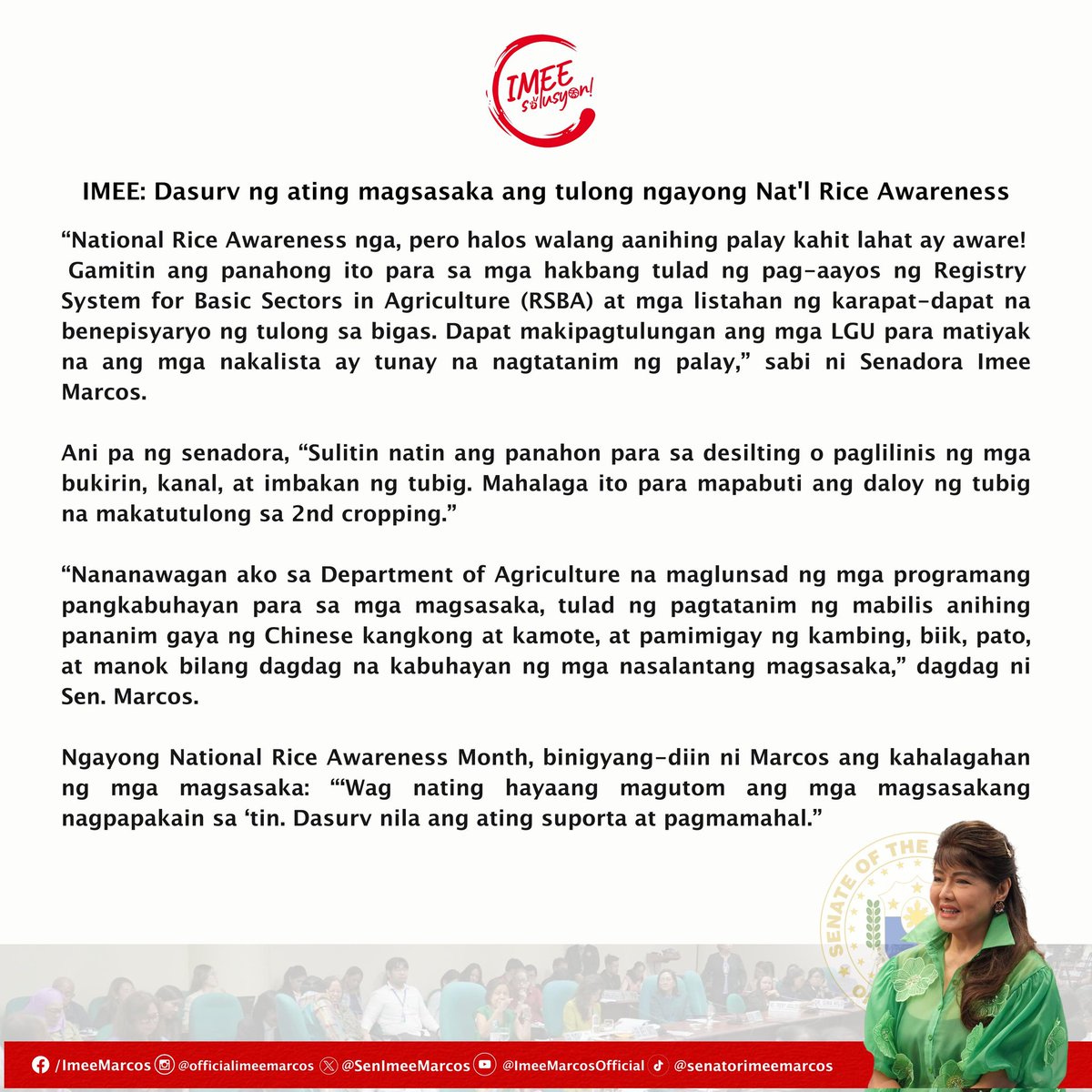 Imee R. Marcos tweet media