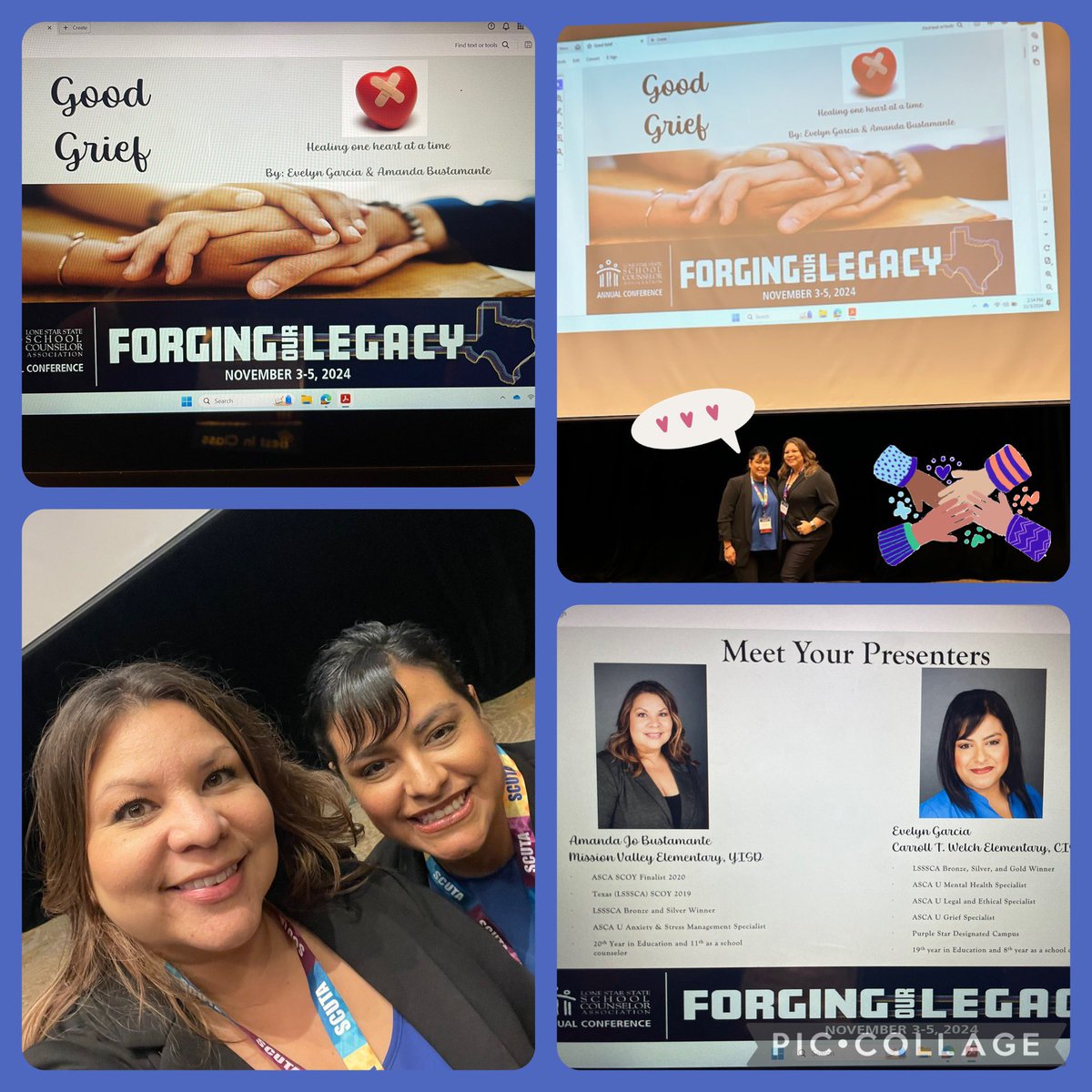 Amanda Jo Bustamante (@abustamante_med) on Twitter photo It was a pleasure to present with <a href="/Counselor_CTW/">Counselor_CTW</a> at #LSSSCA24! It was our 2nd time presenting together. We love learning with & from each other. 💚“Good Grief - Healing One Heart at a Time” provided practical ideas & useful resources to school counselors in Texas!💡We’re blessed! It was a pleasure to present with <a href="/Counselor_CTW/">Counselor_CTW</a> at #LSSSCA24! It was our 2nd time presenting together. We love learning with & from each other. 💚“Good Grief - Healing One Heart at a Time” provided practical ideas & useful resources to school counselors in Texas!💡We’re blessed!