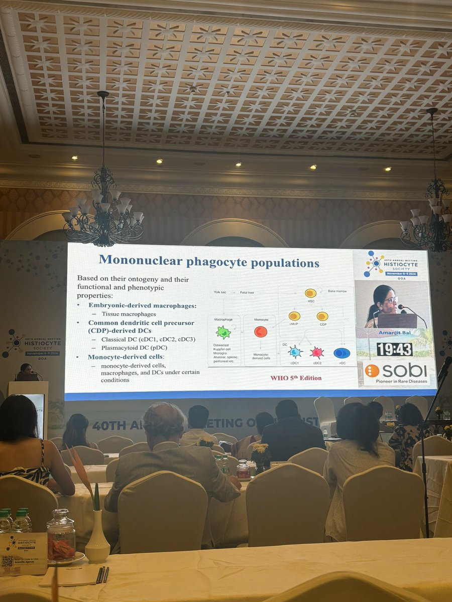 Dr. Amanjit Bal is presenting groundbreaking insights on histiocytosis cases in the pathology of histiocytosis session! #HSGoa2024 #HLH #LCH #pathology