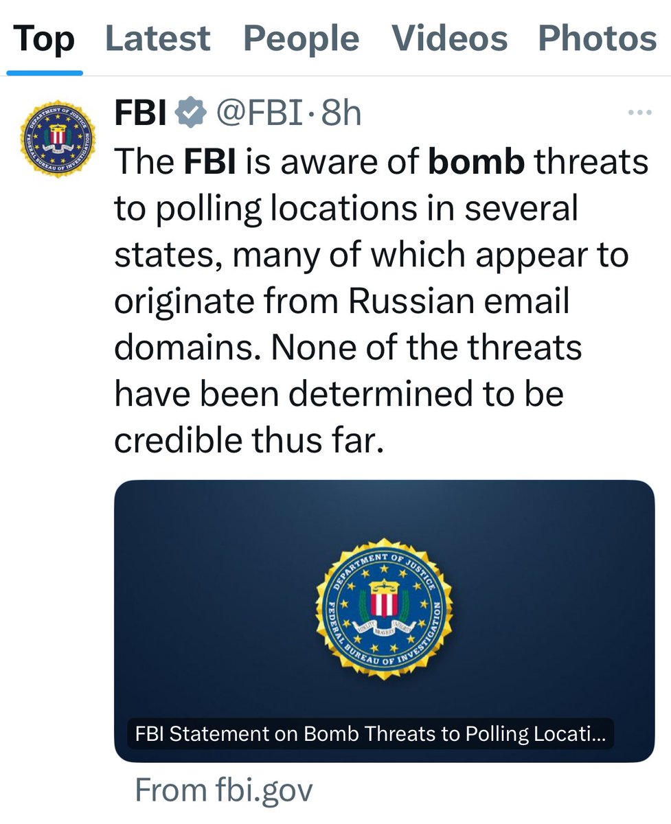 Big reporting target: what happened in each of these polling places in terms of evacuations -- and what more does FBI learn