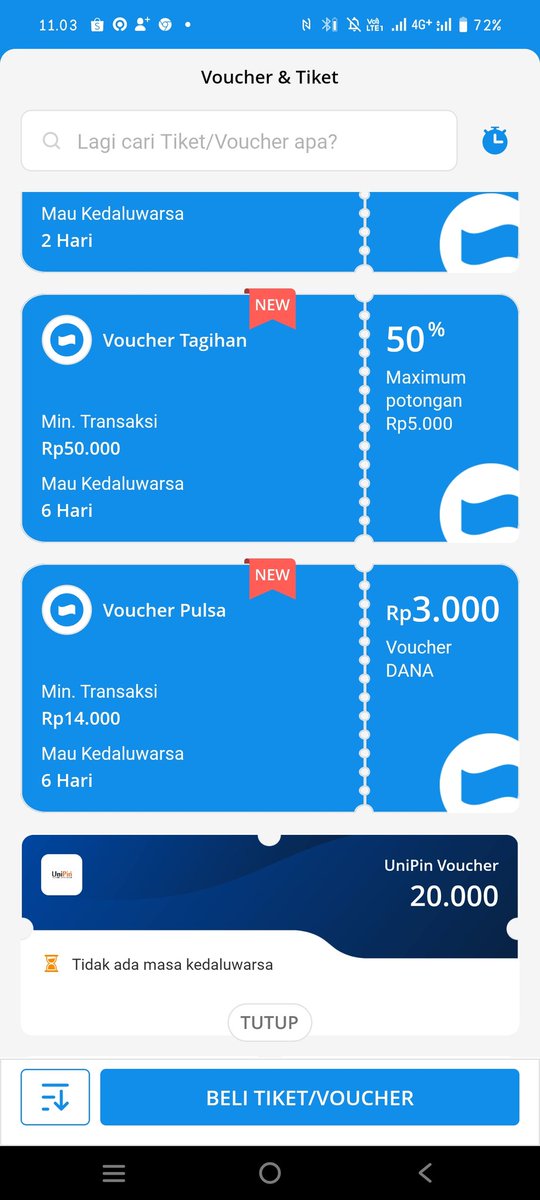 jtungeun's tweet photo. WTS Voc tagihan dana listrik/air dll 50% make 5k fee 1k aja ada (2) Voc 
Sama Voc pulsa 3k minbel 14k fee 500 perak aja 
Tag. Wts wtb voucher 
#zonaba #zonauang #zonajajan #zonabu https://t.co/QYmtrgPJKq