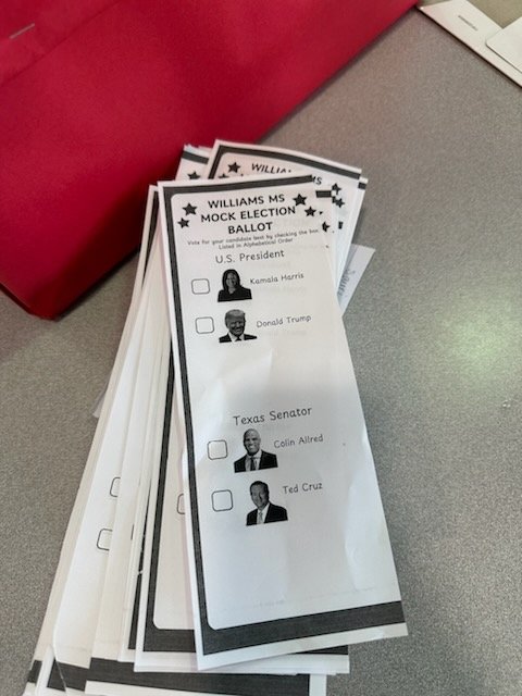 Williams44STEM's tweet image. The votes from the campus mock election are in...Will they mirror what will take place tonight? We hope you exercised your right to vote today. If so, you're the bomb #bombpops