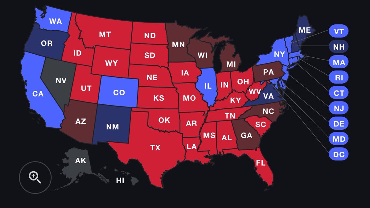 kyler0bert's tweet photo. A handy map for where all the trash lives https://t.co/sGrUMFQVlm