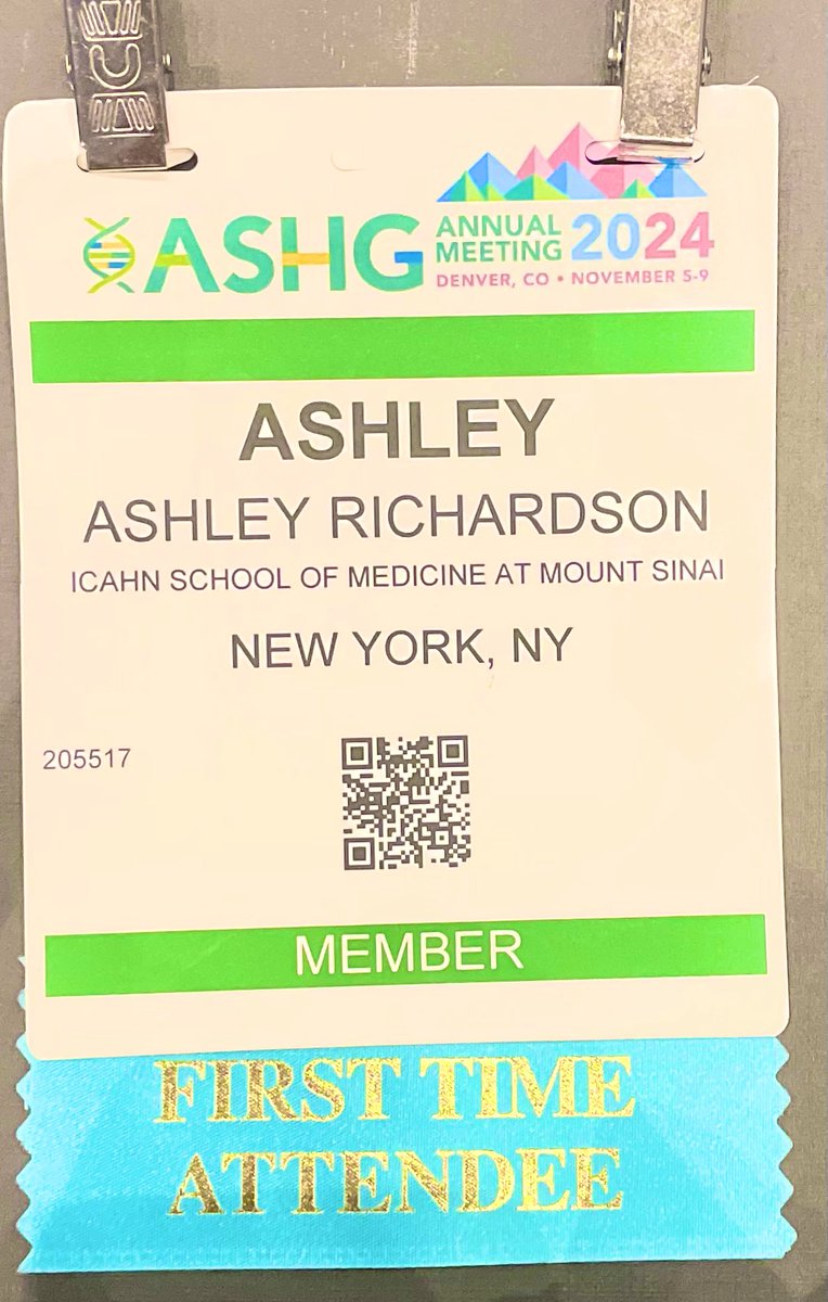 Very excited to attend my first ASHG conference in Denver! #ASHG24