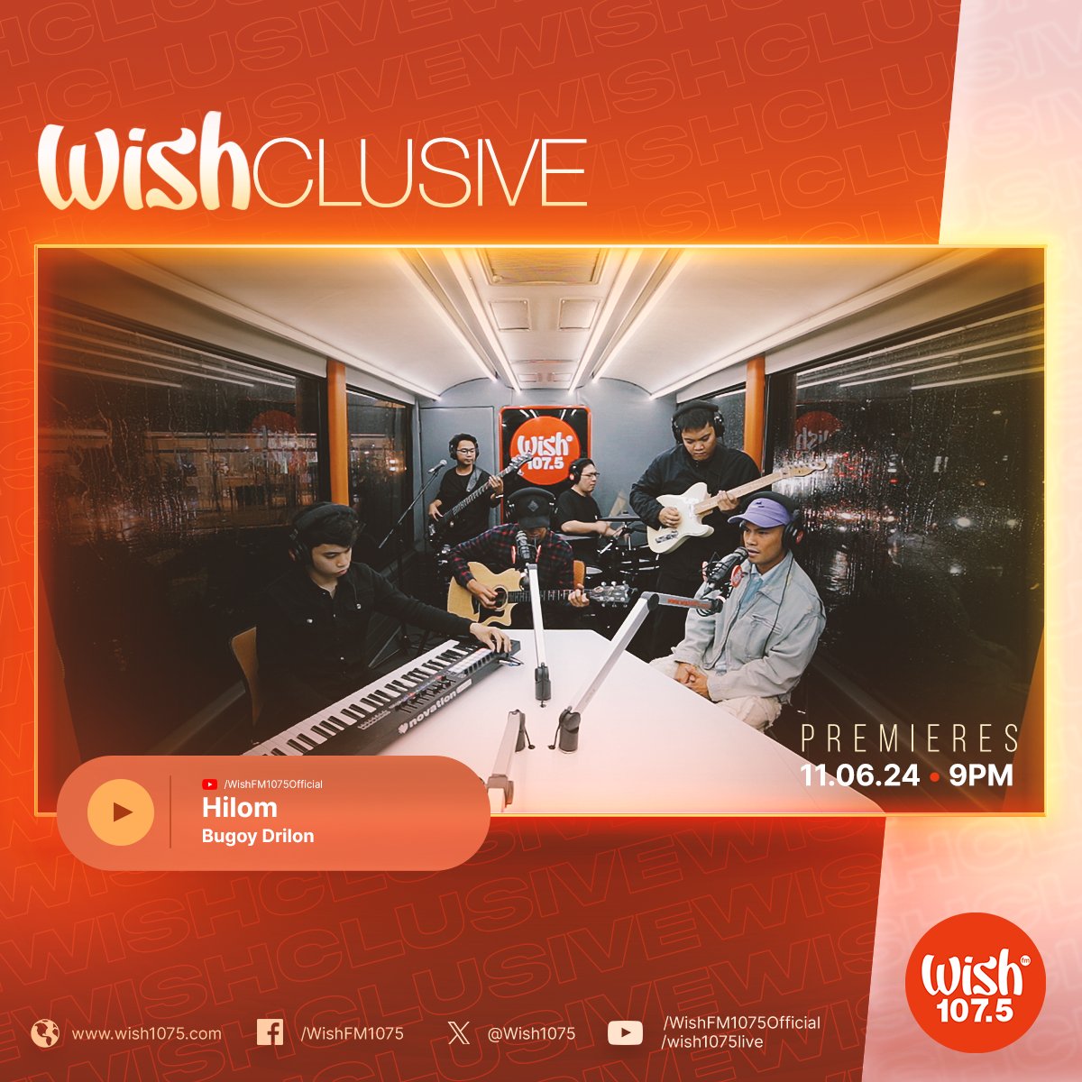 To souls yearning for healing, <a href="/BUGOYDRILON/">Bugoy Drilon</a> is here to offer just the right song you need. ❤️‍🩹

His Wishclusive performance of  "Hilom" premieres at 9 on our YouTube channel!