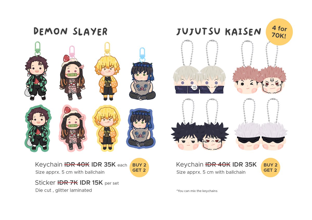 doodlydaily's tweet photo. Likes and shares are appreciated!🐧💗

Doodly's CF19 Catalogue (1/2) 

🛒 i02-03 
🗓️ 9-10 Nov 2024 

Fandom: Haikyuu, JJK, Demon Slayer, SVT, K-pop, Original, Pokemon ✨ 

#cf19 #comifuro19 #cf19catalogue https://t.co/ZfkfT9z6R8