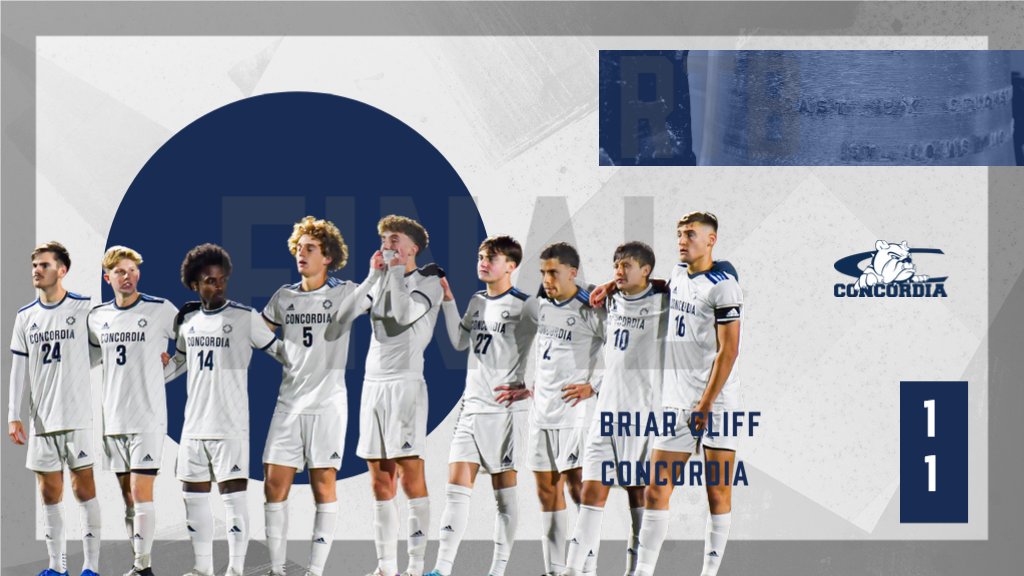 cunebulldogs's tweet photo. ⚽️ | FINAL: @CUNEMSOC 1, Briar Cliff 1. Advanced on PK's (5-4) to SEMIFINALS! 

Record: 7-2-9 

Hagen: 75'