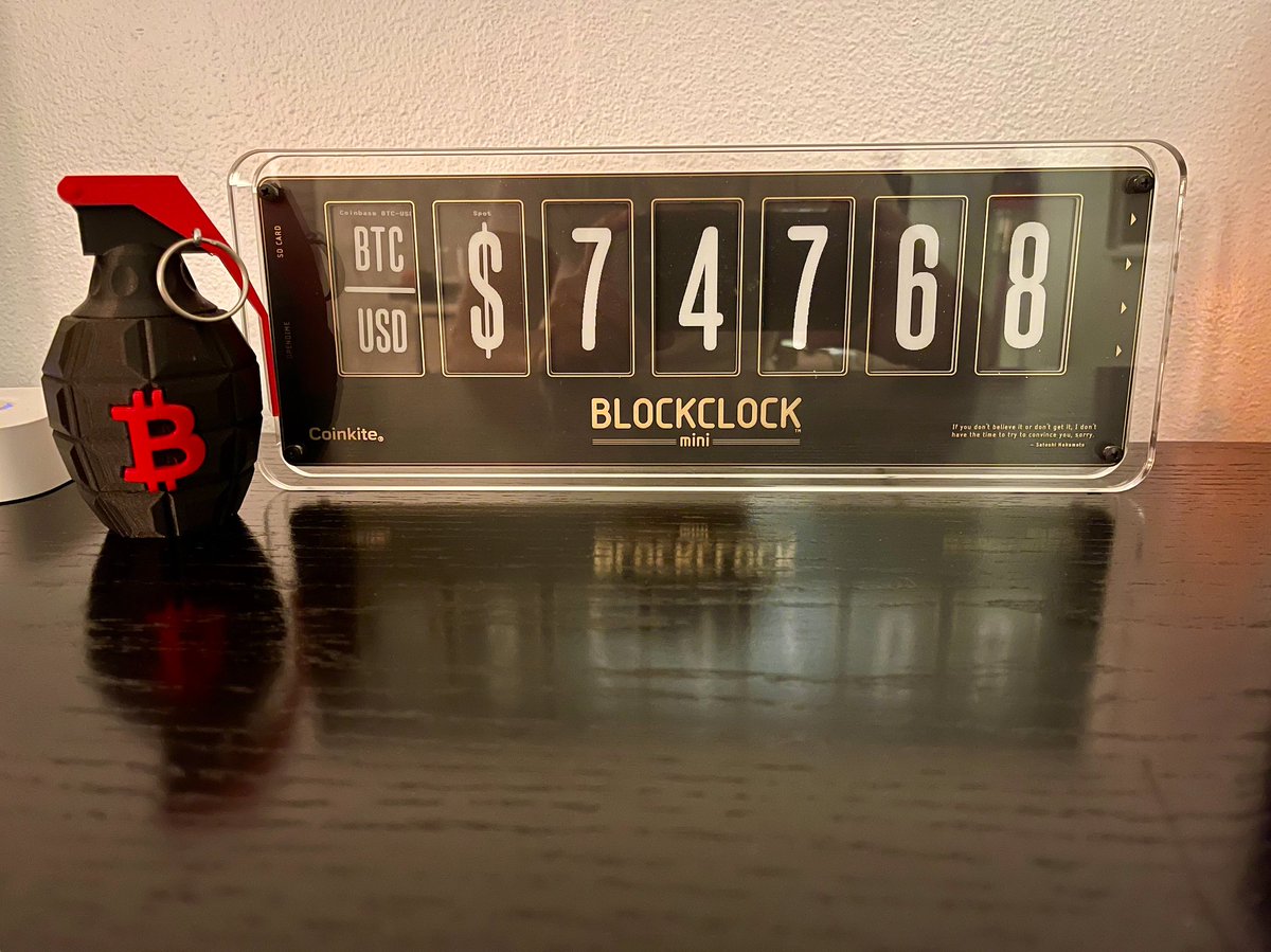 Wait... What happens to my Blockclock when we hit $100,000? @Coinkite??