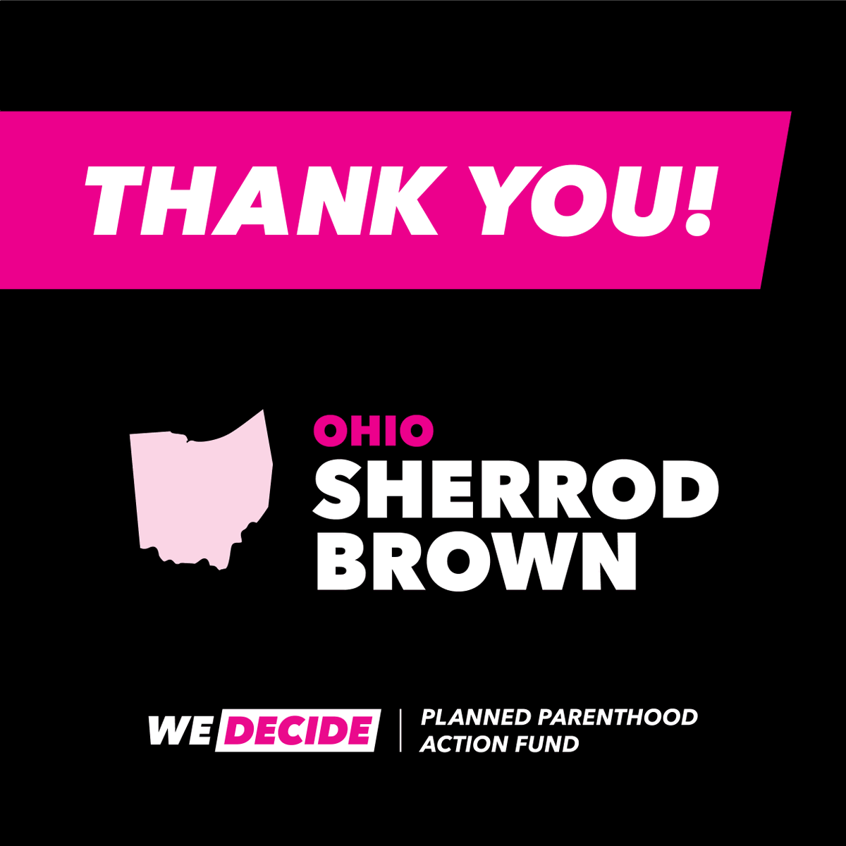 alexismcgill's tweet photo. Ohio 😞 We’re heartbroken to lose such a fierce advocate for reproductive rights in the Senate. @SherrodBrown, thank you for fighting alongside us. https://t.co/dWIrdCBWcN