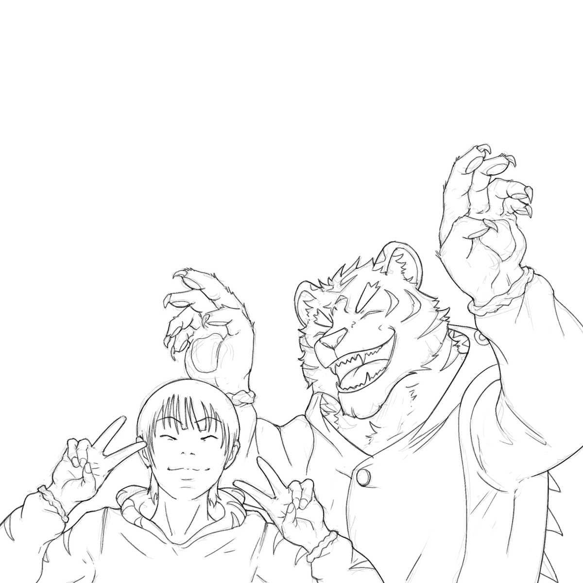 SamHiguma's tweet image. lineart