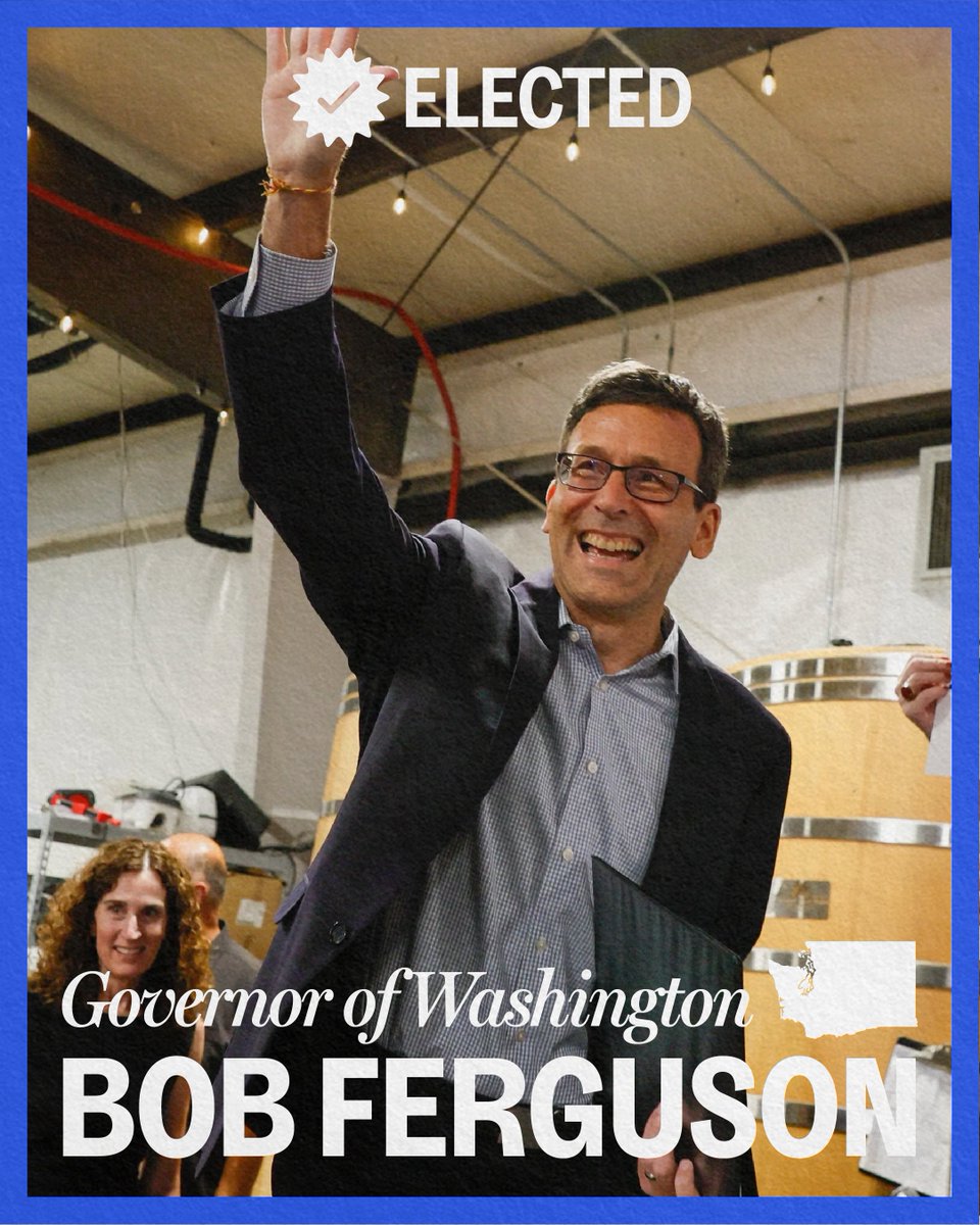BREAKING: @BobFergusonAG is officially the next governor of Washington!