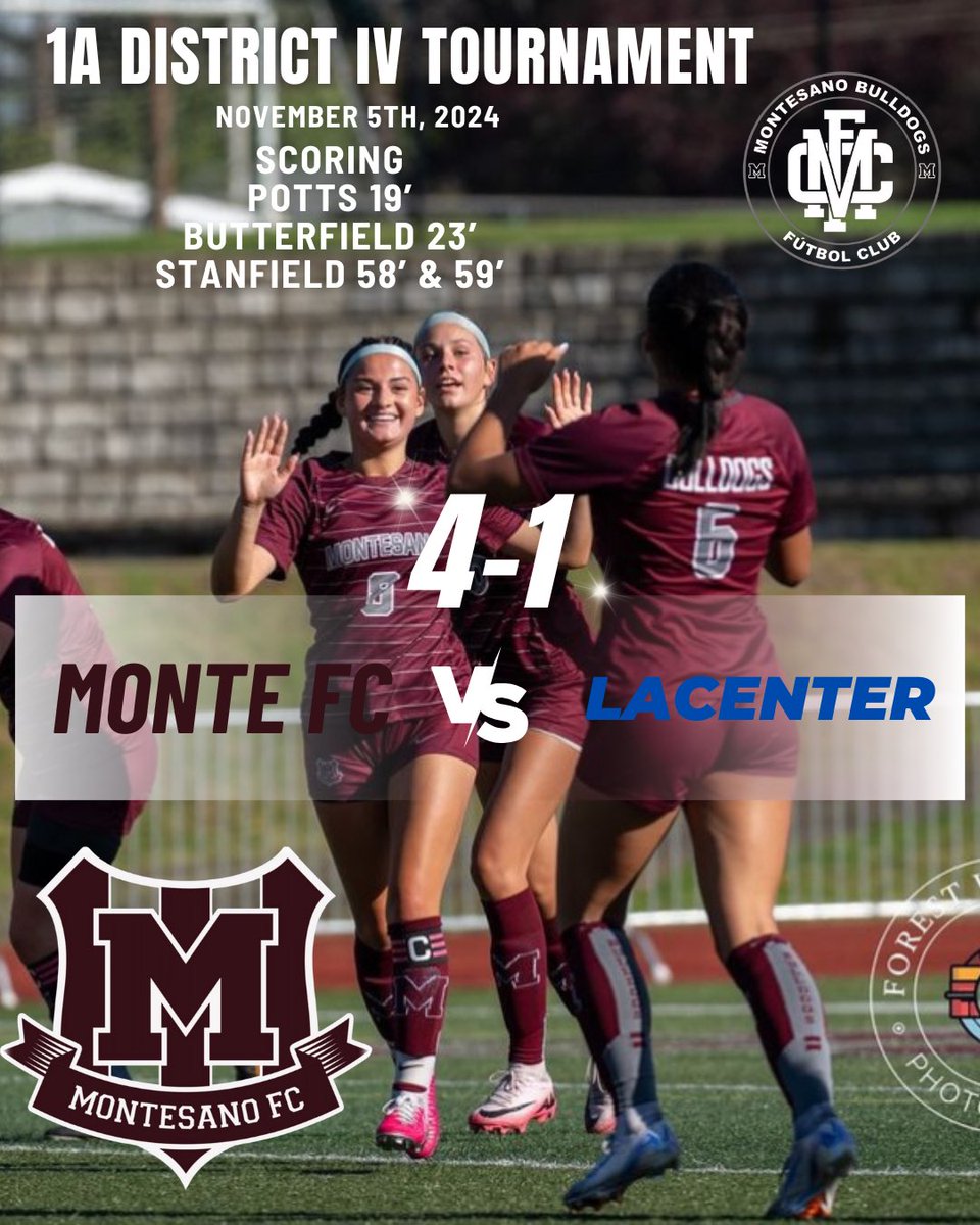 Bulldogs beat LaCenter 4-1 to open up District IV Tournament. The first half ended 2-1. In the second half, Lex Stanfield got two goals to break the game open. With Lex in the line- up, our team now has another dynamic player to add to our attack. Great job ladies!