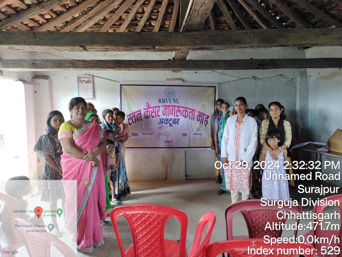 AdaniParsa's tweet photo. माह अक्तूबर में #AdaniFoundation द्वारा #RRVUNL के #CSR गतिविधियों के अंतर्गत परसा,जनार्दनपूर,शिवनगर,साल्ही में स्तन कैंसर जागरुकता कार्यक्रम का आयोजन महिलाओं को स्तन कैंसर के प्रति जागरूक और नियमित जांच की आवश्यकता को समझाने के  उद्देश्य से किया गया। #BreastCancerAwarenessMonth https://t.co/IHuaZTniCE