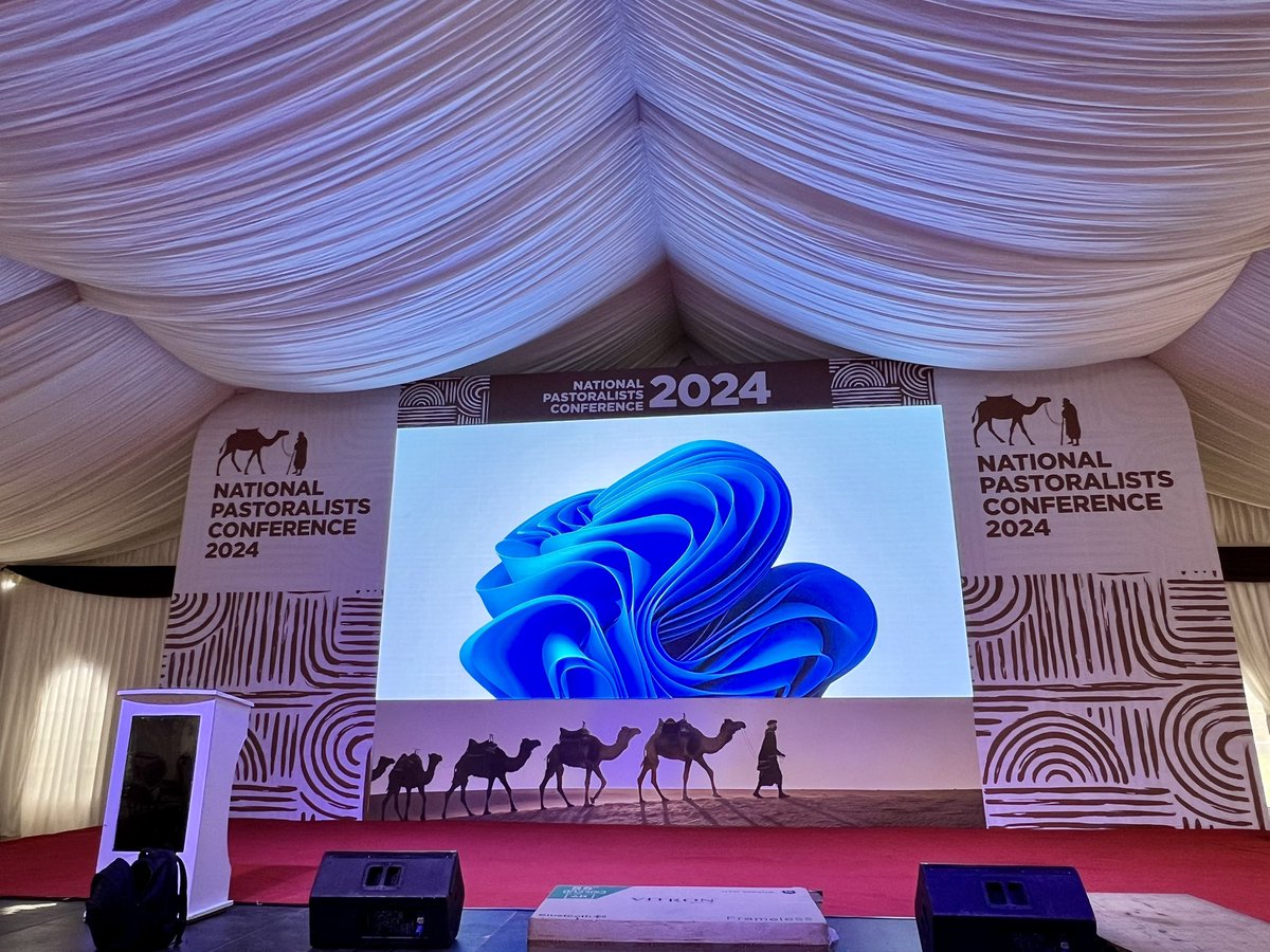 The stage is set for the inaugural National Pastoralists Conference 2024! Ready to kick off an impactful event. #NPC2024
