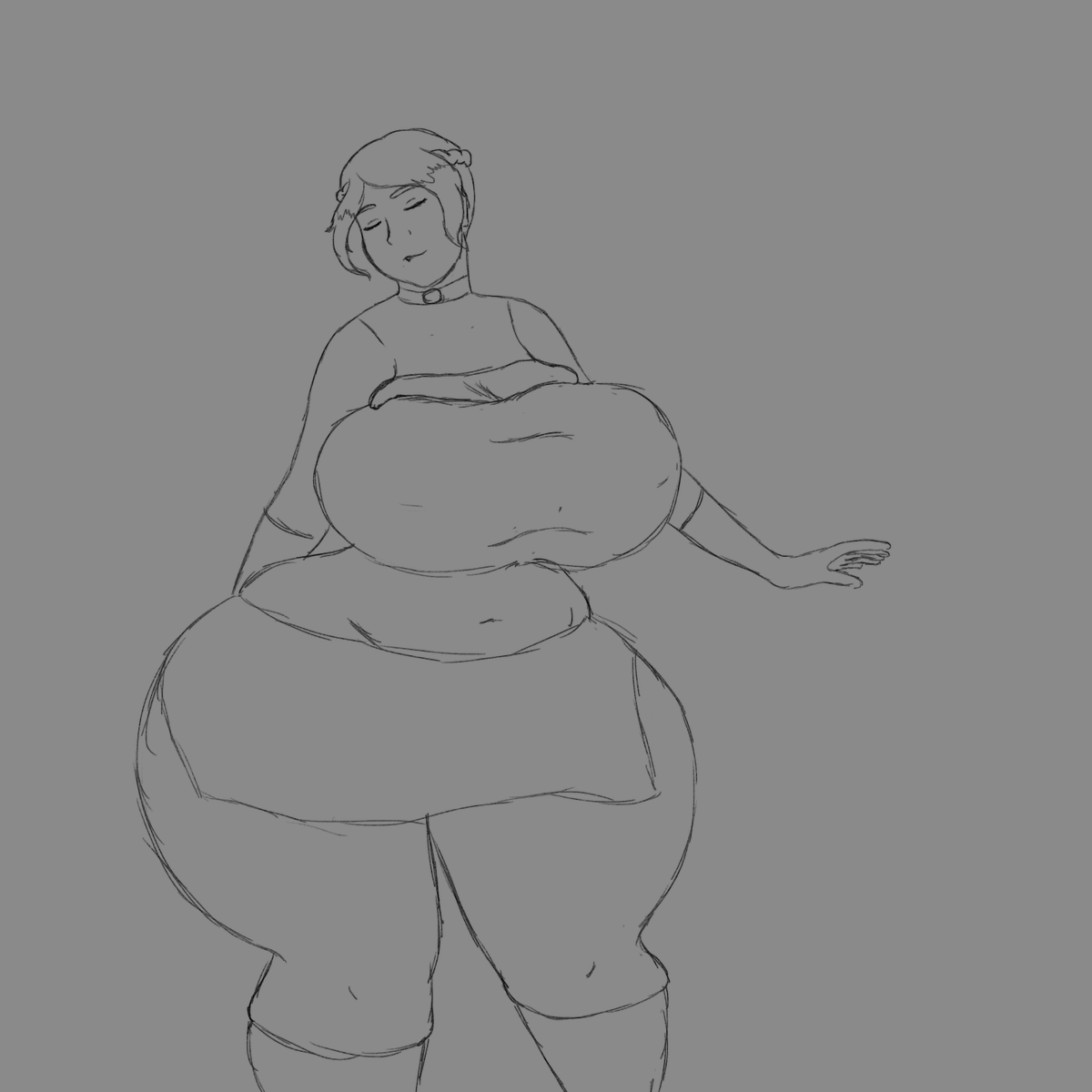 NSFWRoseART's tweet photo. Sofia in some nice squish! https://t.co/BTcXLjyfeL