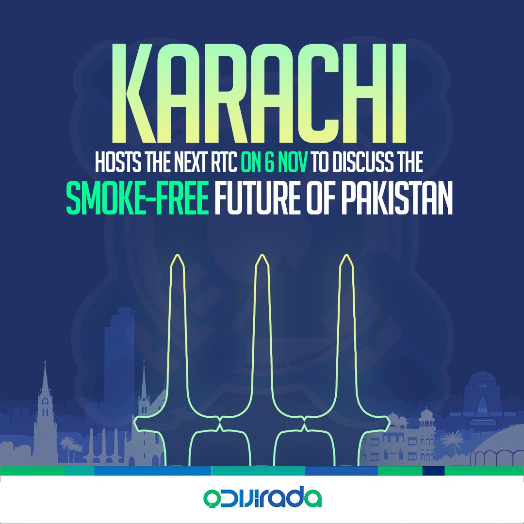 Our next chapter begins in Karachi! After a meaningful dialogue in Islamabad, we’re bringing the THR conversation to the city of lights on 6 November to explore new pathways towards a smoke-free Pakistan.

#Irada #Pakistan #AoBanaenBehtrKal  #IradaFacts #IradaForChange #Karachi