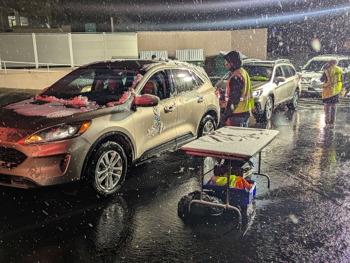 It’s a winter wonderland out there, but all the ballots that were voted today are now safely at Elections HQ. We’re running at full steam and expect to be able to count everything in the building before we call it a night! #VoteJeffco