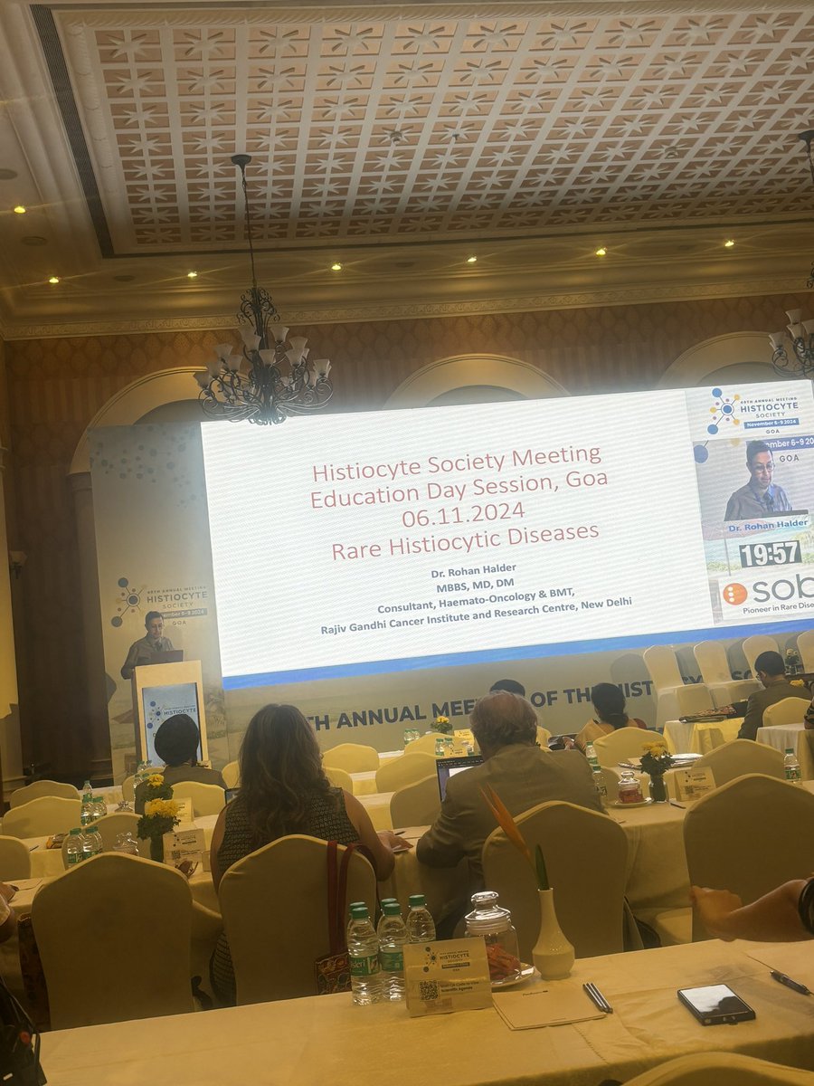 Dr. Rohan Halder is presenting unique cases of histiocytosis in the rare histiocytic disorders session.
#HSGoa2024 #HLH #Histiocytosis #raredisease